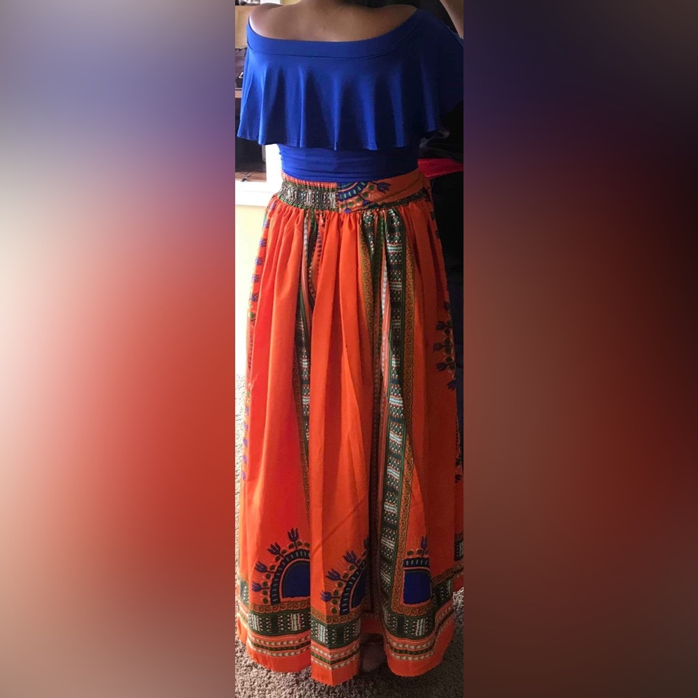 Step In Style Print Floor Length Skirt - image 4